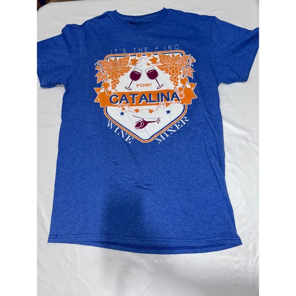 Other - Step Brothers Catalina Wine Mixer Graphic Tee Blue Heather Short Sleeve Small‎